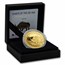 2021 Republic of Ghana 1 oz Gold Woolly Rhinoceros Proof