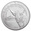 2021 Republic of Ghana 1 oz Silver Aurochs BU