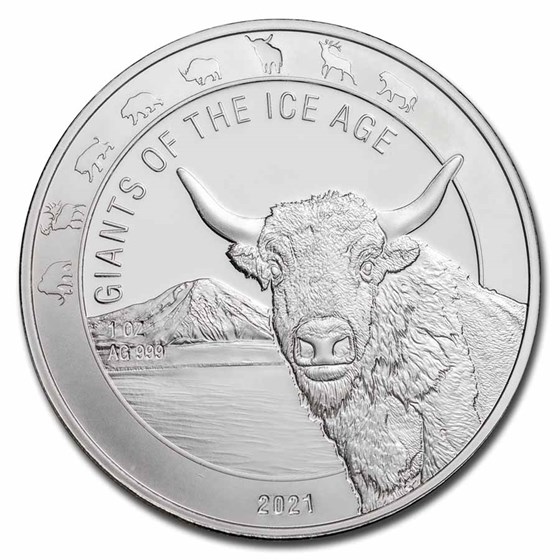 2021 Republic of Ghana 1 oz Silver Aurochs BU 2021 Republic of Ghana 1 oz Silver Aurochs BU