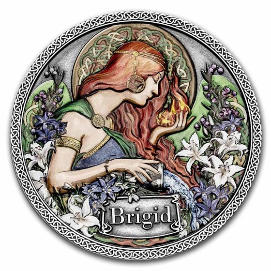 2021 Republic of Ghana Silver Goddesses of Healing: Brigid 2021 Republic of Ghana Silver Goddesses of Healing: Brigid