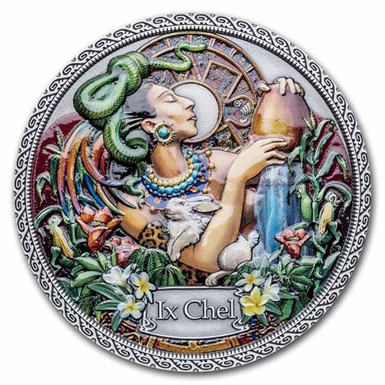 2021 Republic of Ghana Silver Goddesses of Health: Ix Chel 2021 Republic of Ghana Silver Goddesses of Health: Ix Chel