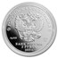 2021 Russia 1 oz Silver 3 Roubles Vakhtangov Theatre
