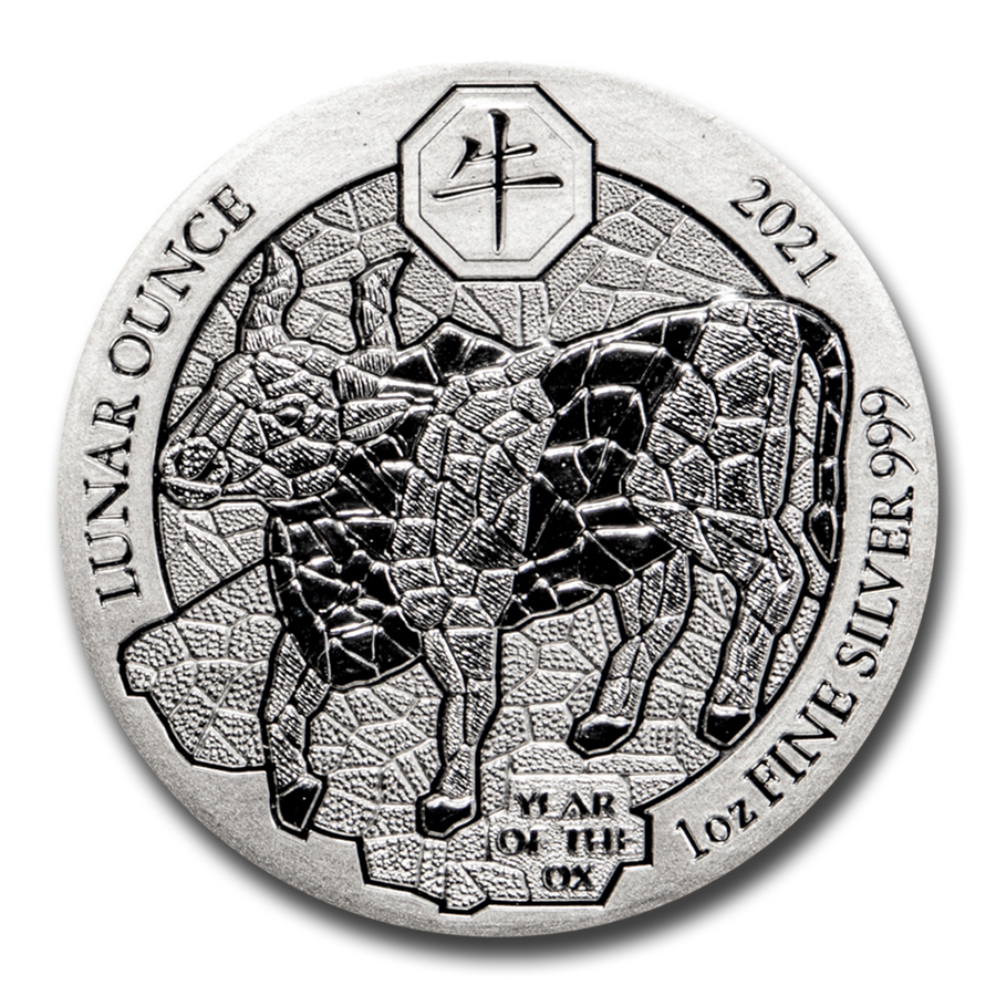 2020 Rwanda Lunar Year of the Rat BU coin .999 fine silver sealed 