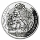 2021 Rwanda 1 oz Silver Nautical Ounce Sedov Proof