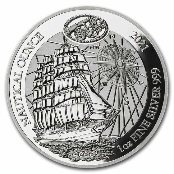 2021 Rwanda 1 oz Silver Nautical Ounce Sedov Proof 2021 Rwanda 1 oz Silver Nautical Ounce Sedov Proof