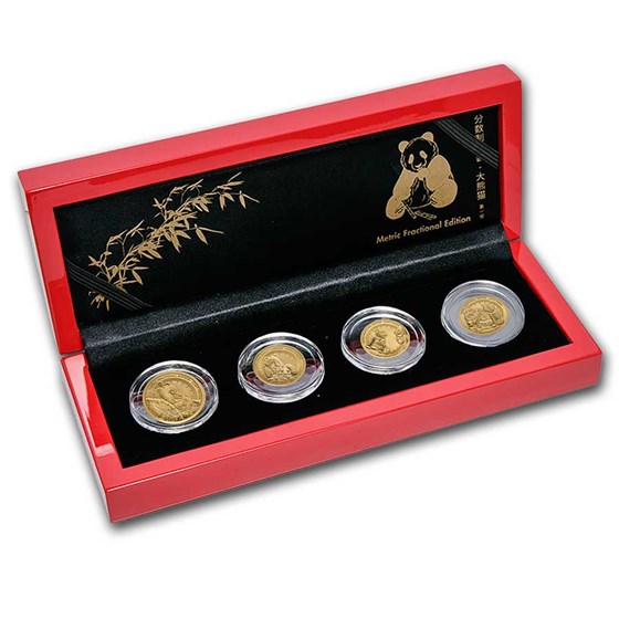 2021 Rwanda Gold Giant Panda 4-Coin Fractional Set 2021 Rwanda Gold Giant Panda 4-Coin Fractional Set