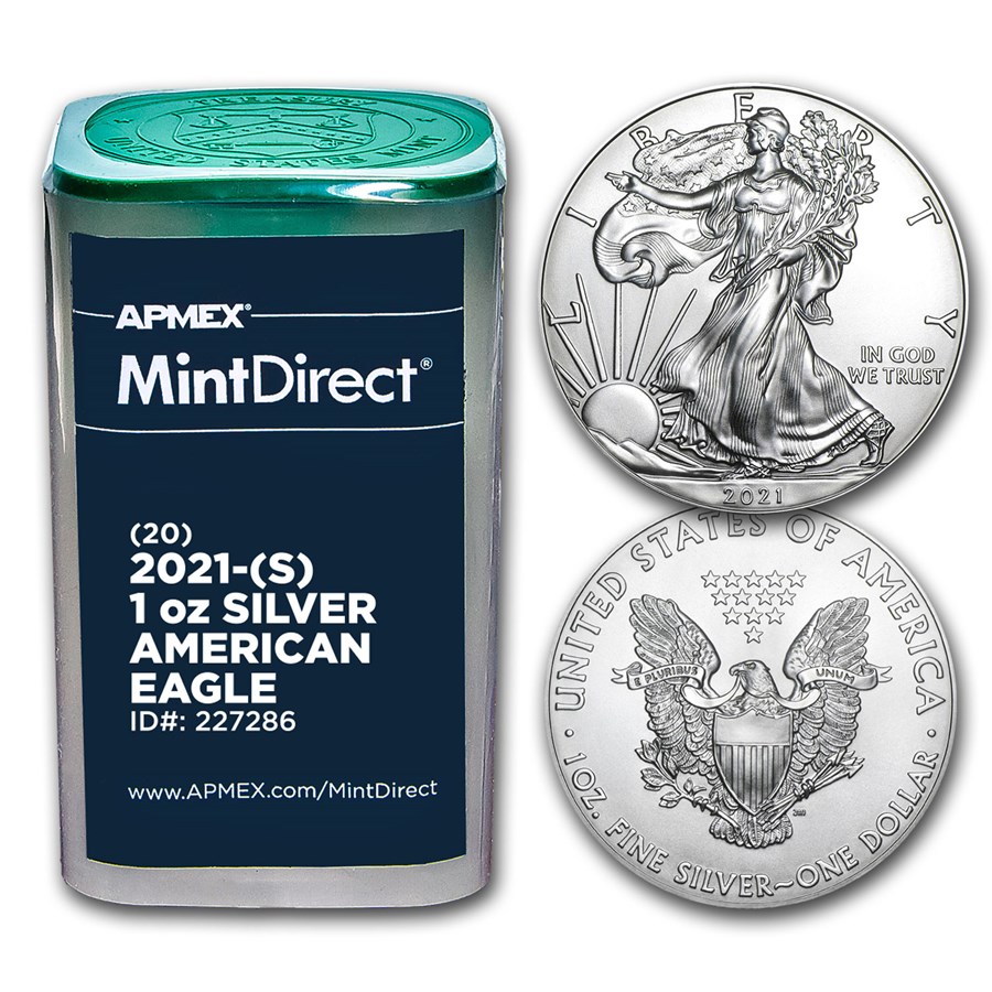 Buy 2025 (S) 1 oz American Silver Eagles (20Coin MintDirect® Tube) APMEX