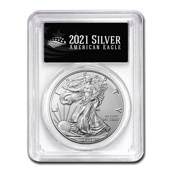 2021 (S) American Silver Eagle MS-69 PCGS (FS, Black Label) 2021 (S) American Silver Eagle MS-69 PCGS (FS, Black Label)