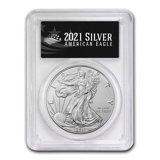2021 (S) American Silver Eagle MS-70 PCGS (FDI, Black Label) 2021 (S) American Silver Eagle MS-70 PCGS (FDI, Black Label)