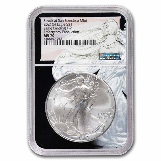 2021 (S) American Silver Eagle (Type 2) MS-70 NGC 2021 (S) American Silver Eagle (Type 2) MS-70 NGC