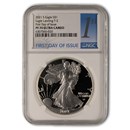 2021-S American Silver Eagle (Type 2) PF-70 NGC (FDI)