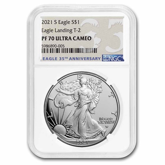 2021-S American Silver Eagle (Type 2) PF-70 NGC 2021-S American Silver Eagle (Type 2) PF-70 NGC