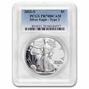 2021-S American Silver Eagle (Type 2) PR-70 PCGS