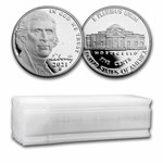 2021-S Jefferson Nickel 40-Coin Roll Proof