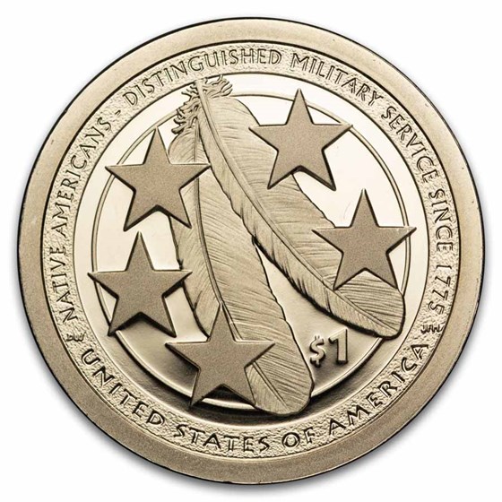 2021-S Native American $1 - Eagle Feathers Proof