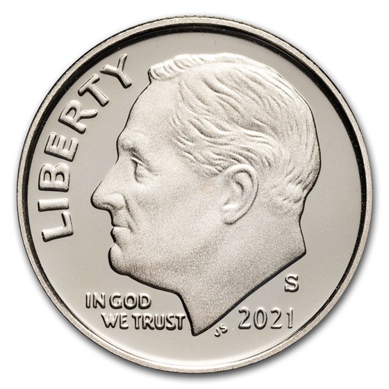 2021-S Roosevelt Dime Gem Proof 2021-S Roosevelt Dime Gem Proof