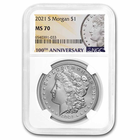 2021-S Silver Morgan Dollar MS-70 NGC 2021-S Silver Morgan Dollar MS-70 NGC