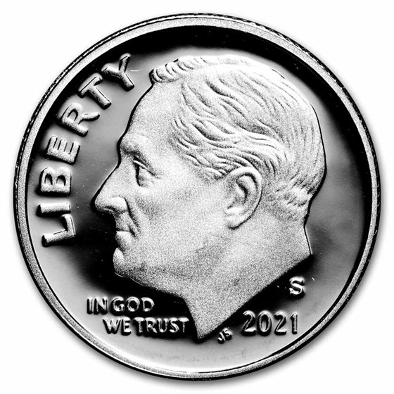 2021-S Silver Roosevelt Dime Gem Proof 2021-S Silver Roosevelt Dime Gem Proof
