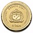2021 Samoa 1/5 oz Gold 5 Tala Alpha & Omega BU