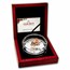 2021 Samoa 1 kilo Silver Golden Flower Collection: Rose