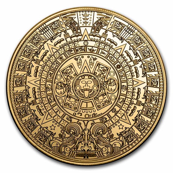 2021 Samoa 1 oz Gold $50 Tala Aztec Calendar (w/Box & COA)