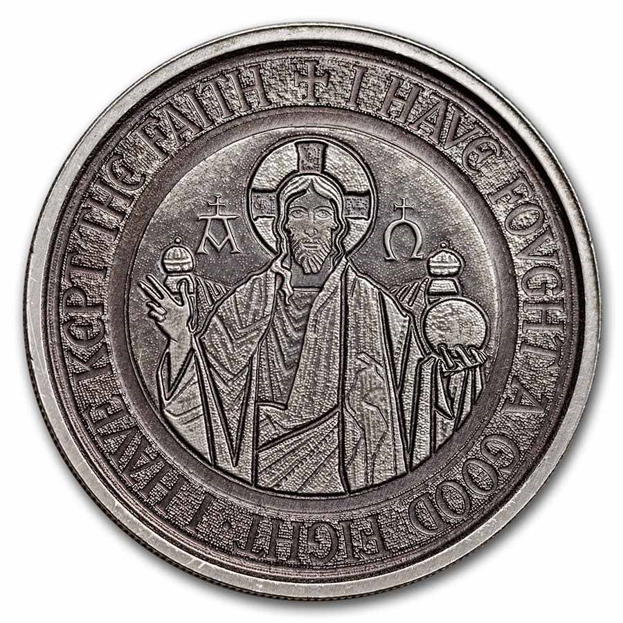 2021 Samoa 1 oz Silver 2 Tala Alpha & Omega (Antique)