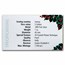 2021 Samoa 1 oz Silver Enamel Flower Collection: Holly