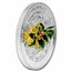2021 Samoa 1 oz Silver Enamel Flower Collection: Holly