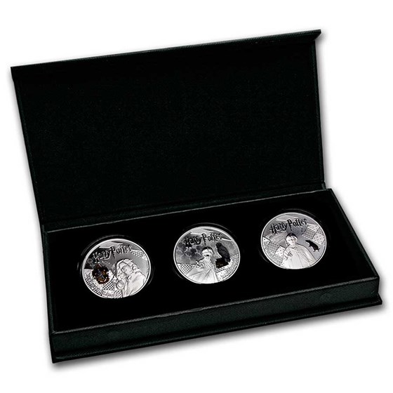2021 Samoa Silver Harry Potter 3-Coin Proof Set 2021 Samoa Silver Harry Potter 3-Coin Proof Set
