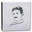 2021 Serbia 1 oz Proof Silver 100 Dinar Nikola Tesla: Free Energy