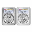 2021 Silver Eagle Designer 2-Coin Rev Proof Set PR-70 PCGS (FS®)