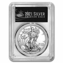 2021 Silver Eagle (Type 1) MS-70 PCGS (Last Production, Black)