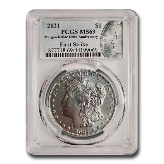 2021 Silver Morgan Dollar MS-69 PCGS (First Strike) 2021 Silver Morgan Dollar MS-69 PCGS (First Strike)