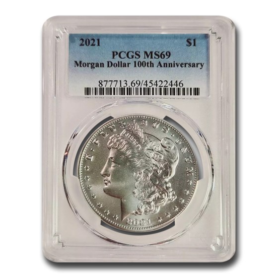 2021 Silver Morgan Dollar MS-69 PCGS 2021 Silver Morgan Dollar MS-69 PCGS