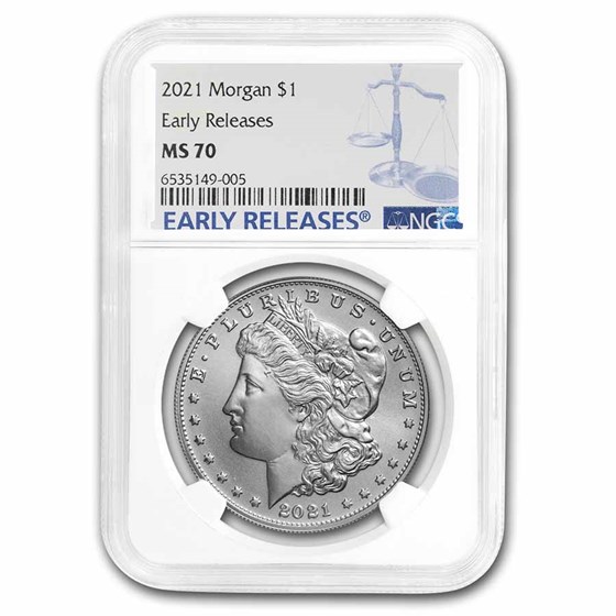 2021 Silver Morgan Dollar MS-70 NGC (Early Releases) 2021 Silver Morgan Dollar MS-70 NGC (Early Releases)