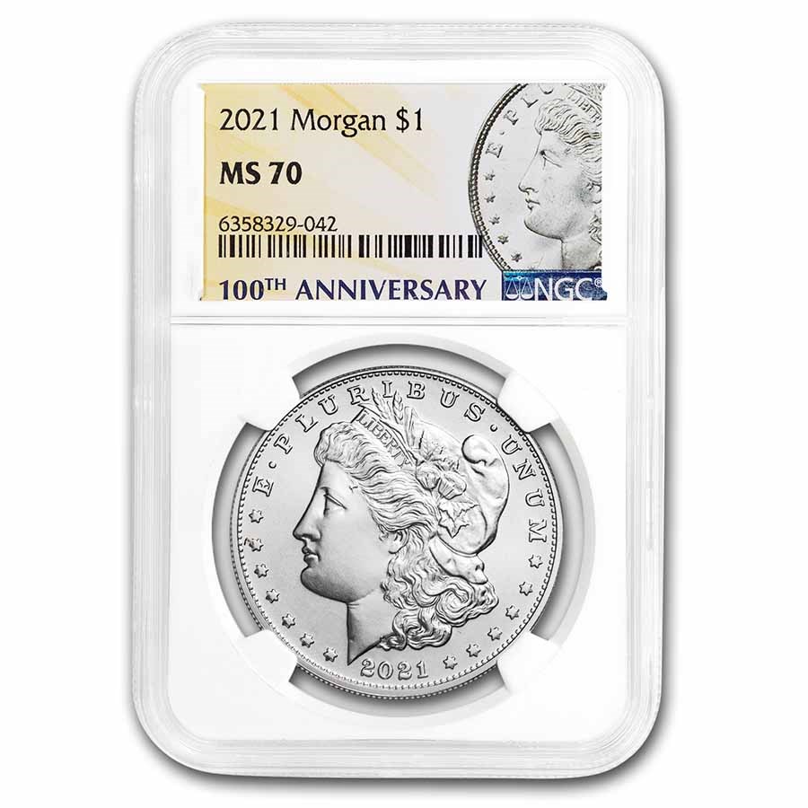 Buy 2021 Silver Dollar MS70 NGC APMEX