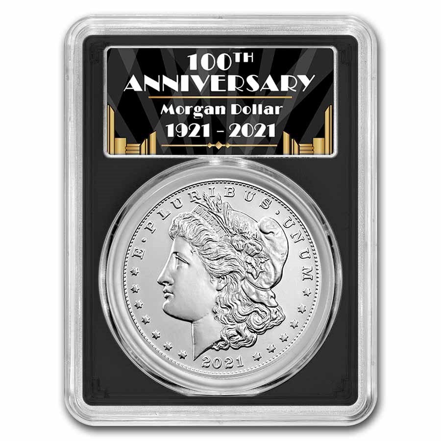 Buy 2021 Silver Morgan Dollar MS-70 PCGS (FDI, Black) | APMEX