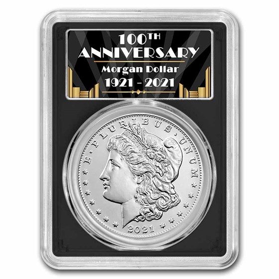 2021 Silver Morgan Dollar MS-70 PCGS (FDI, Black) 2021 Silver Morgan Dollar MS-70 PCGS (FDI, Black)