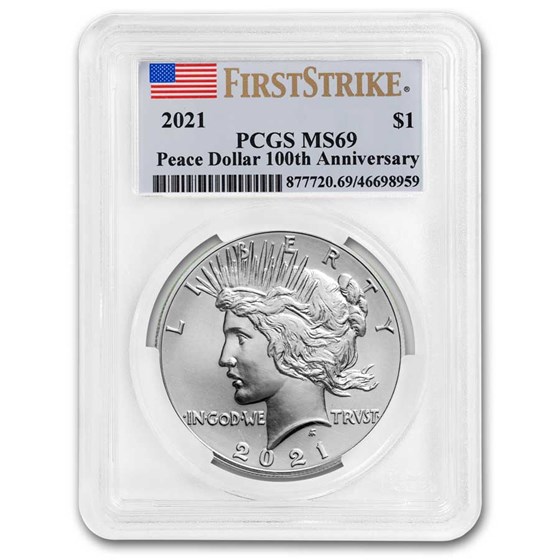 2021 Silver Peace Dollar MS-69 PCGS (FS) 2021 Silver Peace Dollar MS-69 PCGS (FS)