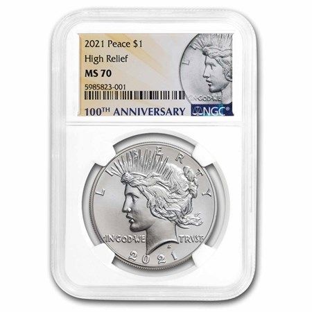 Buy 2021 Silver Peace Dollar MS-70 NGC | APMEX