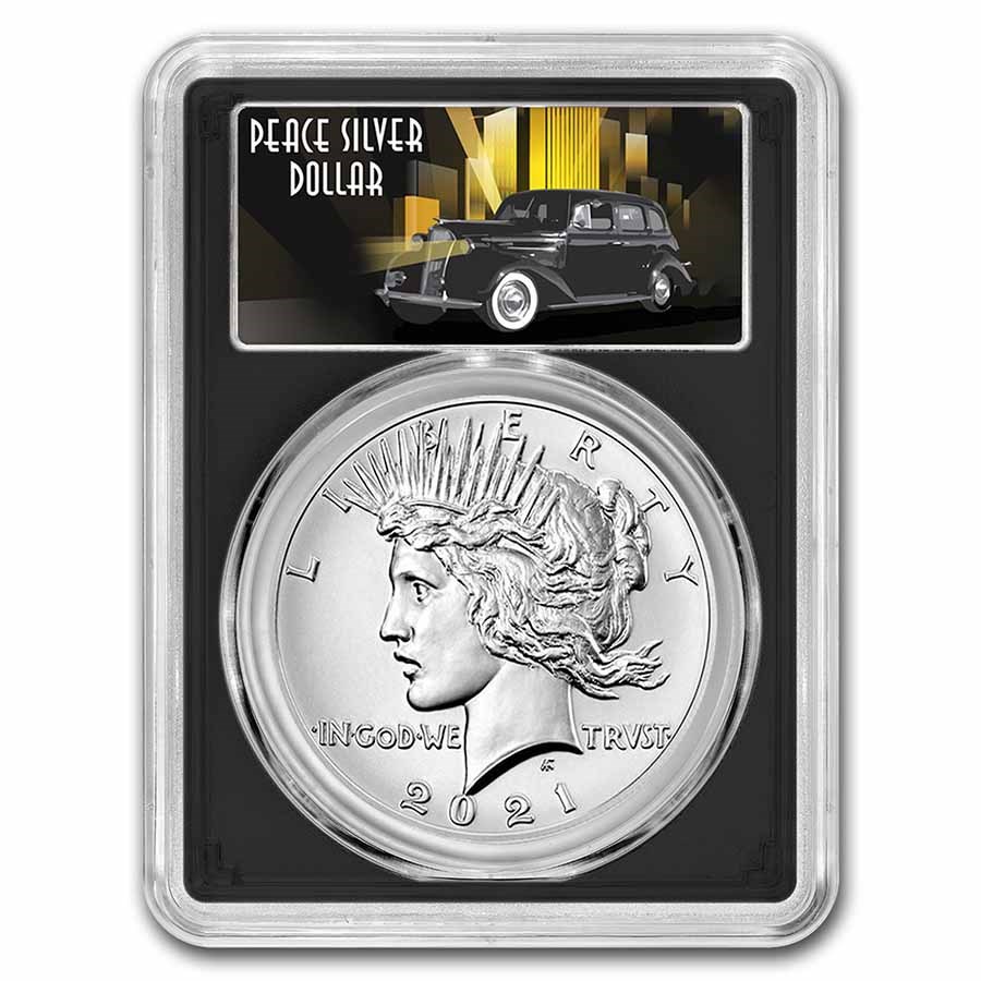 2021 Silver Peace Dollar MS-70 PCGS (FDI, 100th Anniversary)