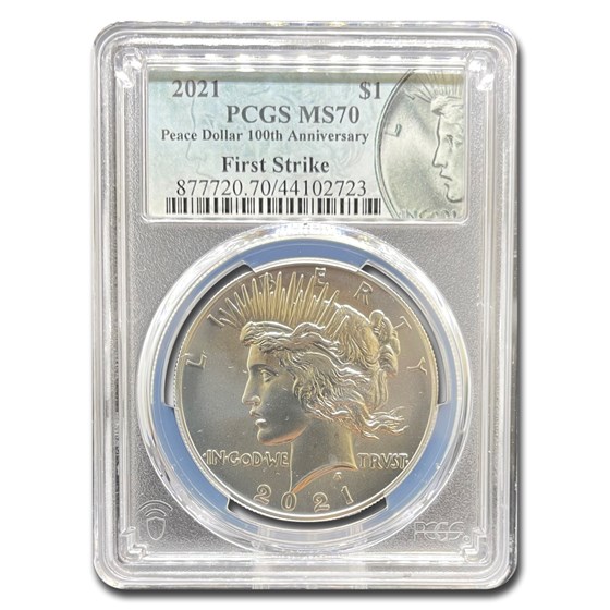2021 Silver Peace Dollar MS-70 PCGS (FirstStrike®) 2021 Silver Peace Dollar MS-70 PCGS (FirstStrike®)