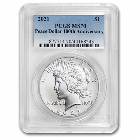 Buy 2021 Silver Peace Dollar MS-70 PCGS | APMEX