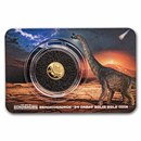 2021 Solomon Islands 1/2 gm Gold Age of Dinosaurs: Brachiosaurus