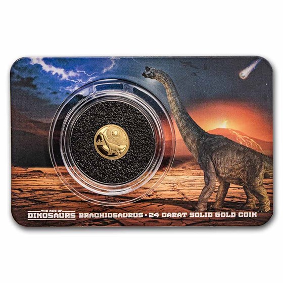 2021 Solomon Islands 1/2 gm Gold Age of Dinosaurs: Brachiosaurus 2021 Solomon Islands 1/2 gm Gold Age of Dinosaurs: Brachiosaurus