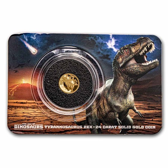 2021 Solomon Islands 1/2 gm Gold Age of Dinosaurs: Tyrannosaurus 2021 Solomon Islands 1/2 gm Gold Age of Dinosaurs: Tyrannosaurus