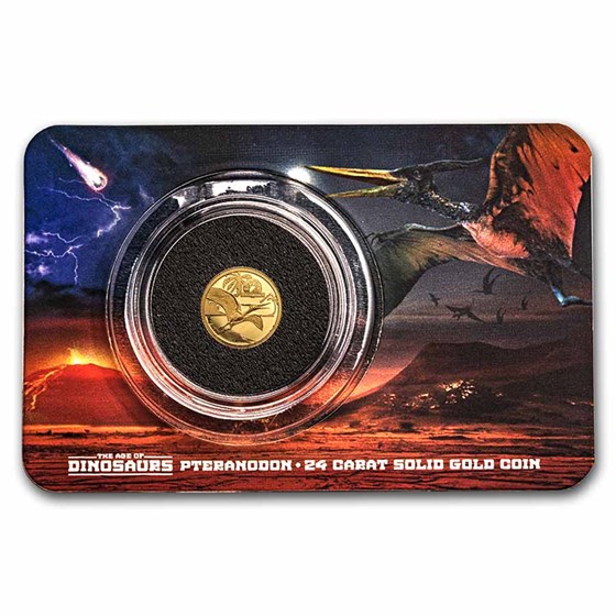 2021 Solomon Islands 1/2 Gram Gold Age of Dinosaurs: Pteranodon 2021 Solomon Islands 1/2 Gram Gold Age of Dinosaurs: Pteranodon