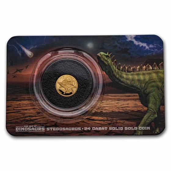 2021 Solomon Islands 1/2 Gram Gold Age of Dinosaurs: Stegosaurus 2021 Solomon Islands 1/2 Gram Gold Age of Dinosaurs: Stegosaurus