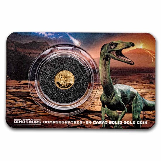2021 Solomon Islands 1/2 Gram Gold Age of Dinosaurs;Compsognathus 2021 Solomon Islands 1/2 Gram Gold Age of Dinosaurs;Compsognathus