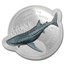 2021 Solomon Islands 1 oz Silver $2 Whale Shark